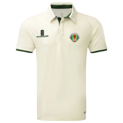 Ergo Cricket Shirt - Short Sleeve : Green Trim Thumbnail