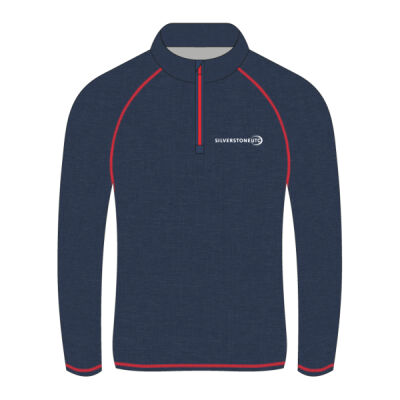 Silverstone UTC - 1/4 Zip Navy Melange Midlayer Thumbnail